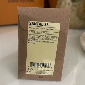 Le Labo Santal 33 Perfume Sample